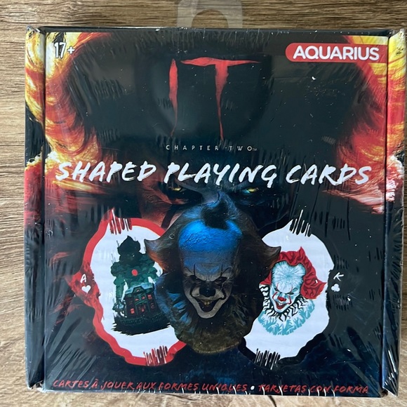 IT Movie CHAPTER 2 AQUARIUS Pennywise The Clown Shaped Playing Cards SCARY - Picture 2 of 3